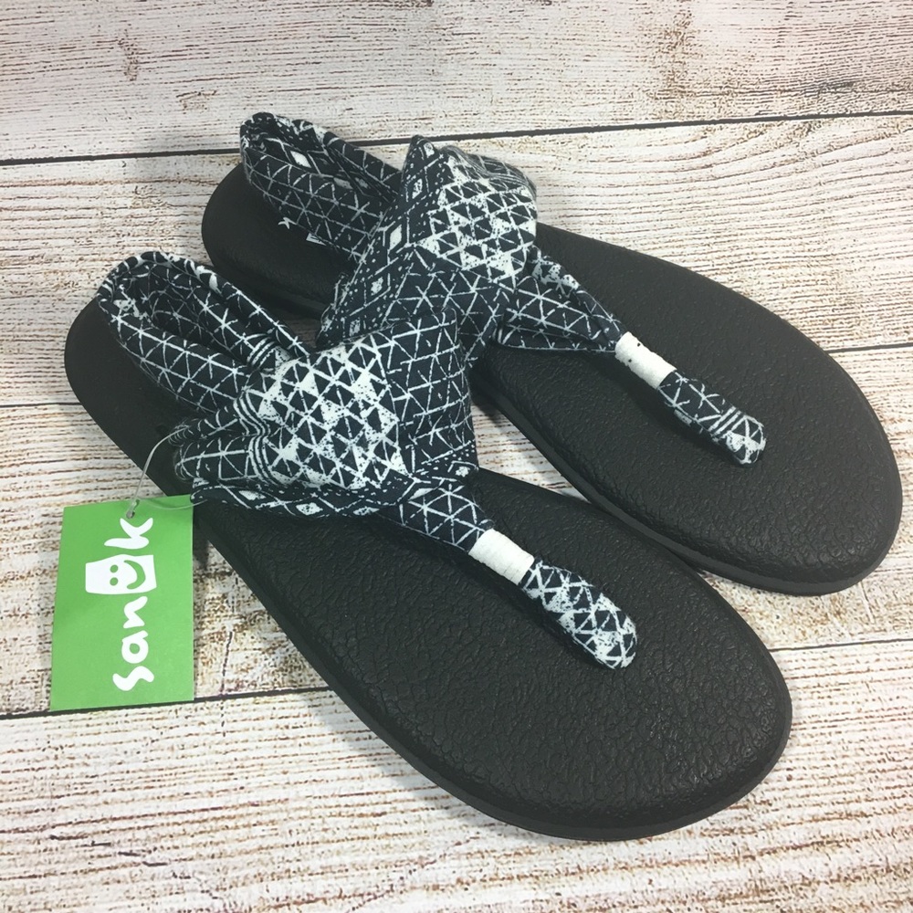 Sanuk Women’s Yoga Sling 2 Print 1094465 Black Ojai Folk Size 10